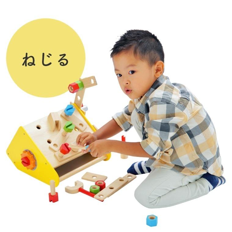 知育玩具 お片付けもコンパクト 大工さんセット カーペンターボックス IM-29910 木のおもちゃ ごっこ遊び 3歳 男の子 誕生日 プレゼント 玩具｜f-news｜08