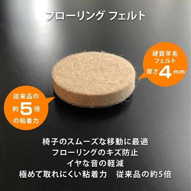 床・フローリングの保護・キズ防止に 家具・椅子用フェルト