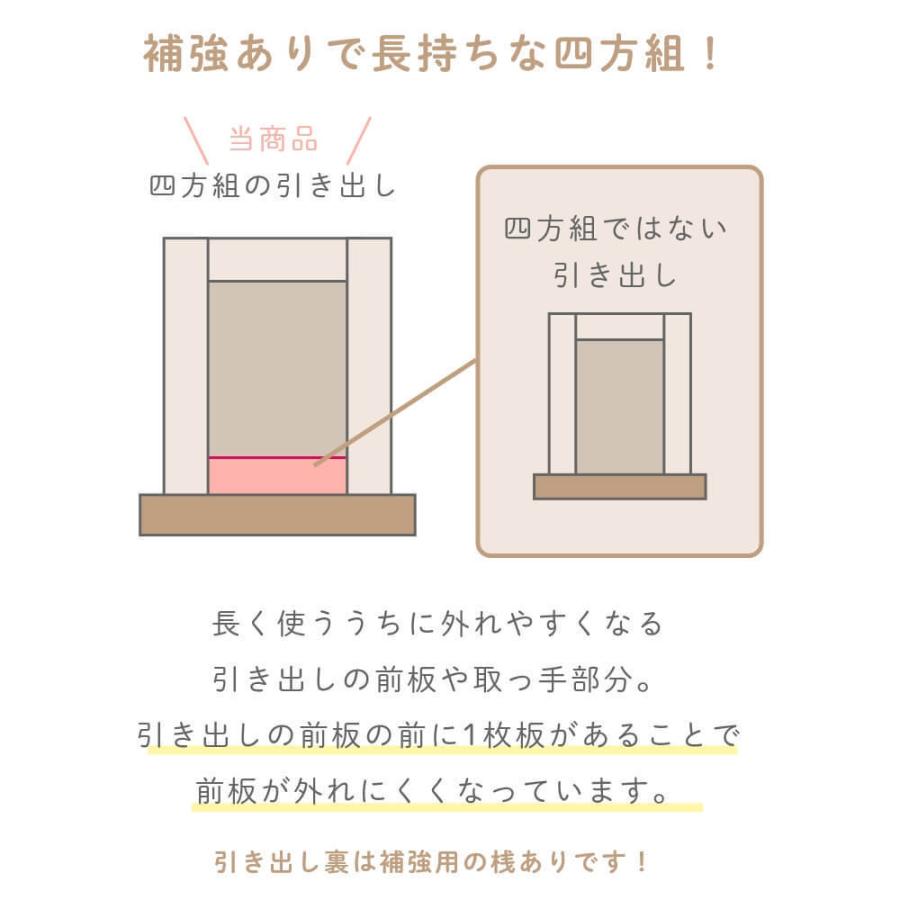 ワゴン キャビネット スリム 幅34 キャスター ナチュラル リビング 学習 TRY トライアルダー 組み合わせ 学習机 デスク アルダー材 ブラウンの画像