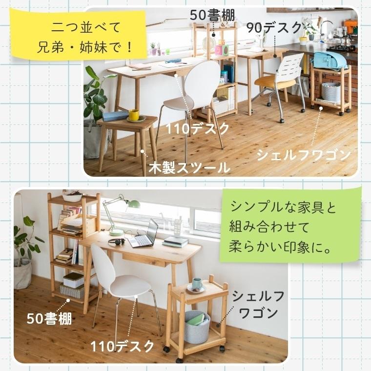 110デスク4点セット 学習机 勉強机 セット PARLE パルレ 110デスク+50