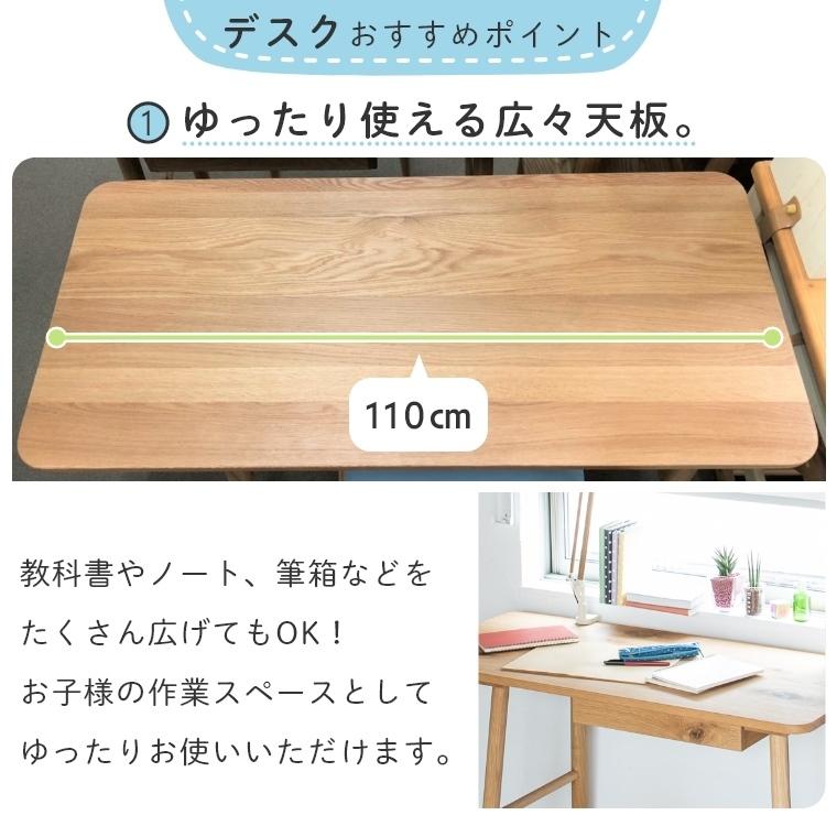 110デスク4点セット 学習机 勉強机 セット PARLE パルレ 110デスク+50