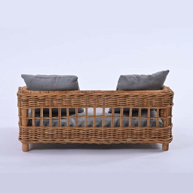 ペットベッド 犬 猫 ラタン ペットベッド GK139MER ラタン ペットハウス ペット用品 籐 ナチュラル オシャレ 軽い 通気性 クッション イヌ ネコ_8