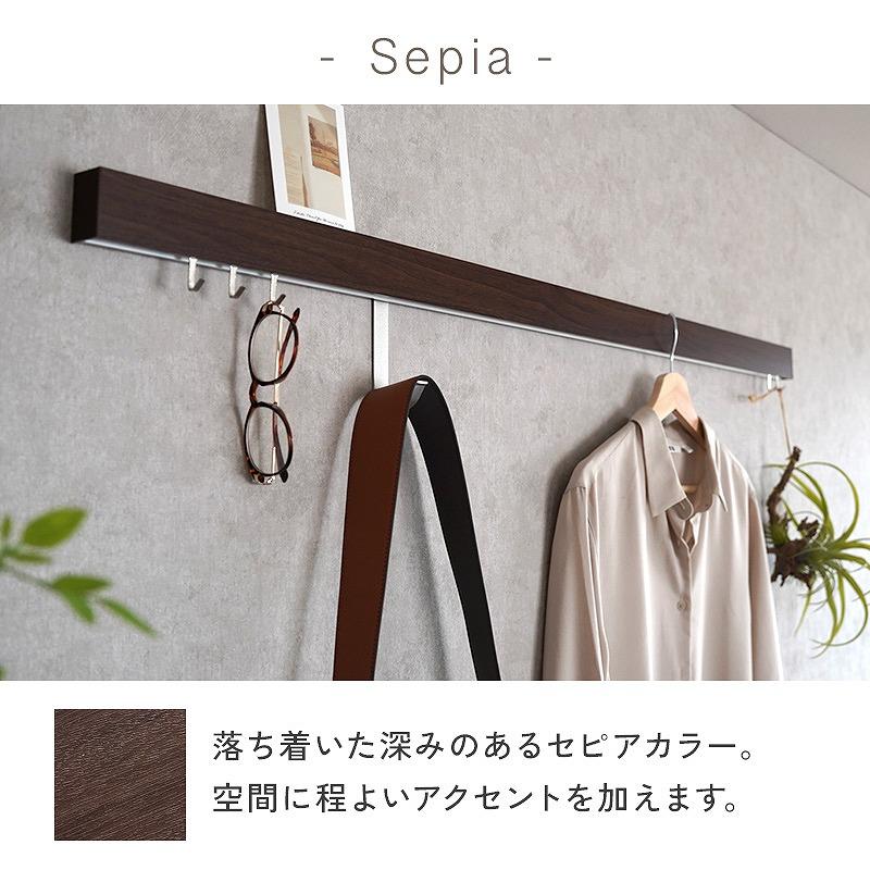 壁掛けハンガー スリム長押 90cm 900mm なげし 壁掛けフック ハンガー