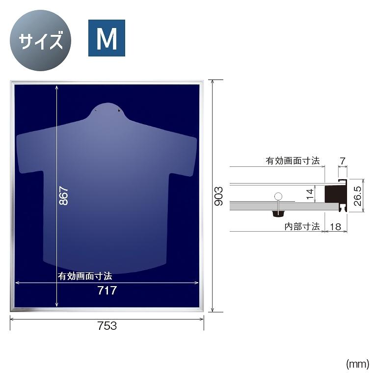 ユニフォーム額縁 スタンダードタイプ L111 Mサイズ 75.3×90.3cm