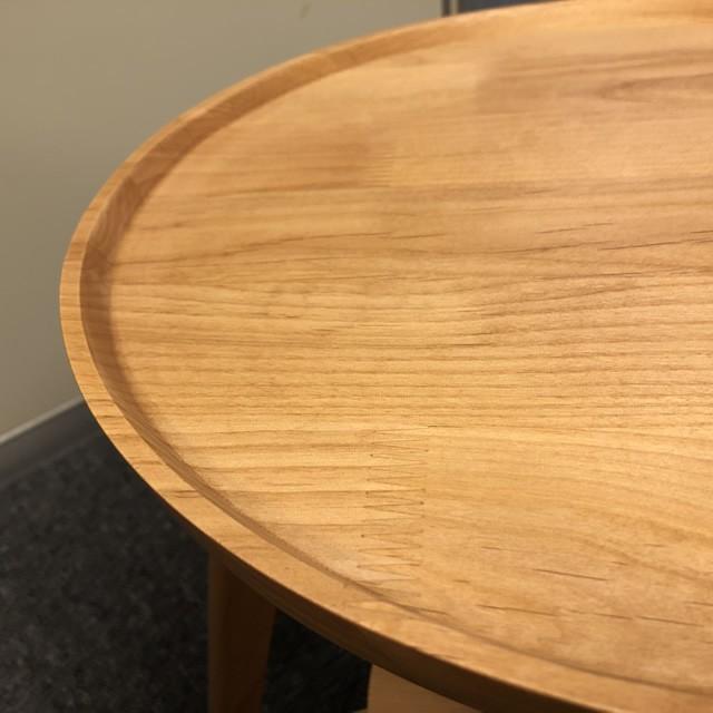 テーブル ビッツ 42 サイドテーブル 円形 家具の大丸 アルダー無垢