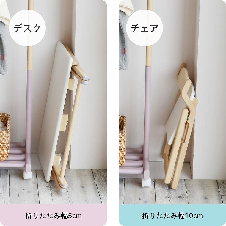 ICHIBA（市場） キッズデスク キッズチェア 2点セット 完成品