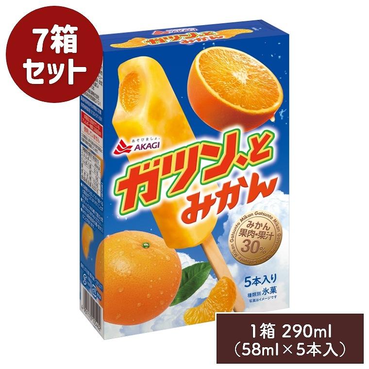 ガツン、と ガツン、とみかん 290ml 58ml×5本入 7箱セット 赤城乳業