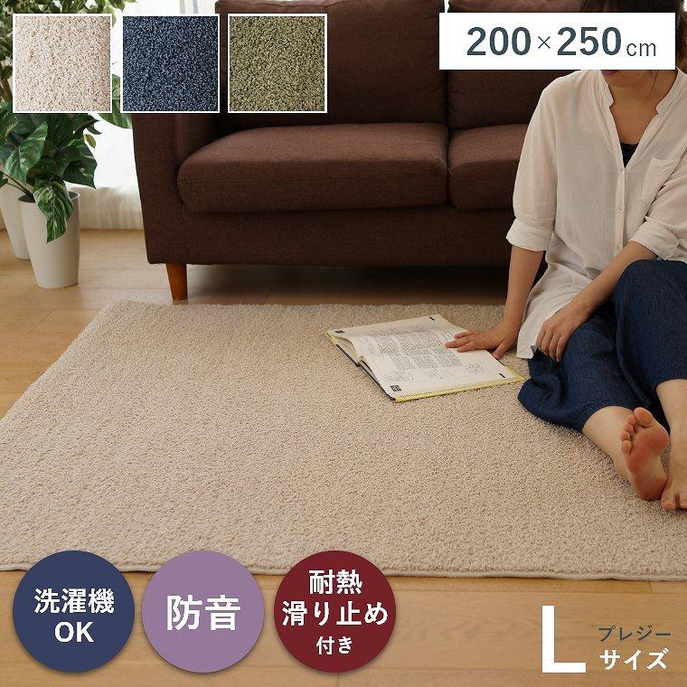 スミノエ ラグ 洗える カーペット 200×250cm 3畳 床暖 防音 滑り止め