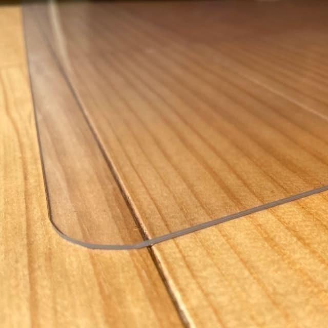 ダイニングマット フロアマット 120×120cm 撥水 クリア 透明 防水 厚さ1mm 透明マット キッチンマット フローリング 120cm フロアシート 日本製_14