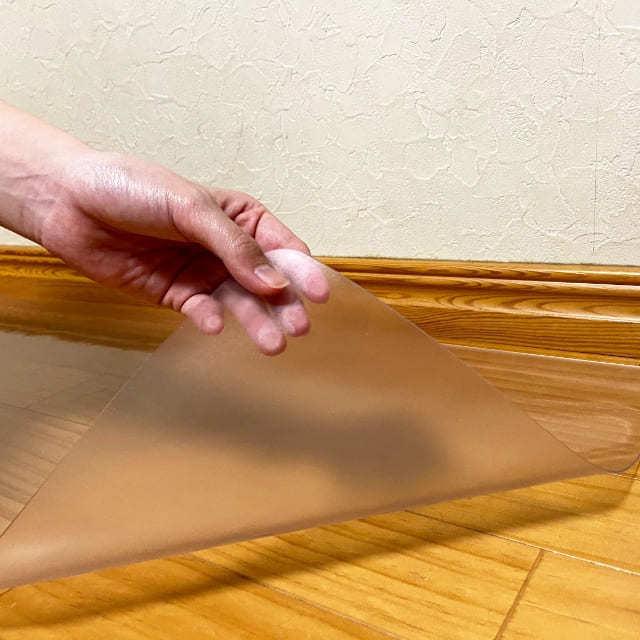 ダイニングマット フロアマット 120×120cm 撥水 クリア 透明 防水 厚さ1mm 透明マット キッチンマット フローリング 120cm フロアシート 日本製_16