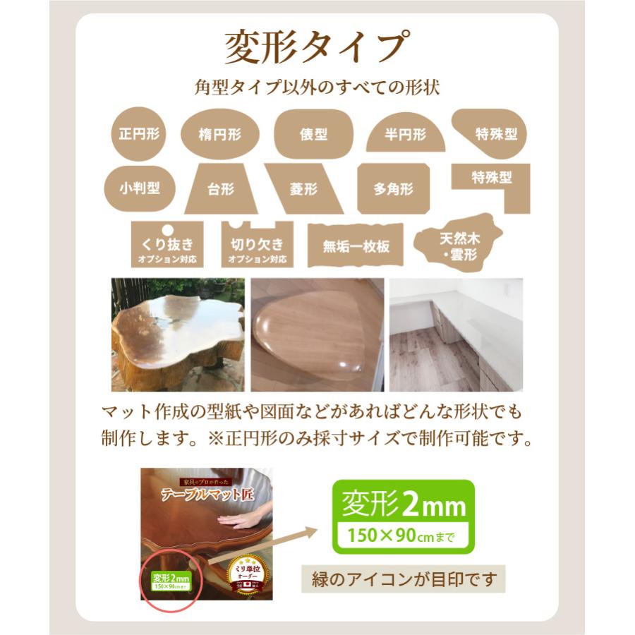 TAKUMI デスクマット テーブルクロス テーブルマット 透明 クリア