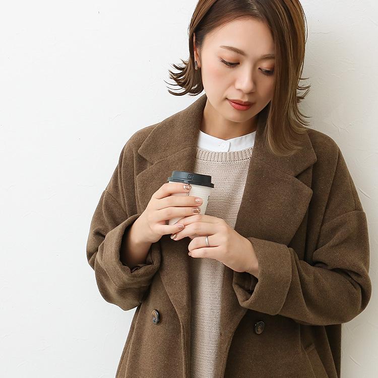 チェスターコート ウールコート レディース アウター コート 秋冬 代 30代 40代 50代 ファッション 大きめ オーバーサイズ 75 ソーシャルガール 通販 Yahoo ショッピング