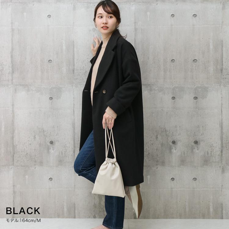 チェスターコート ウールコート レディース アウター コート 秋冬 代 30代 40代 50代 ファッション 大きめ オーバーサイズ 75 Socialgirl 通販 Yahoo ショッピング