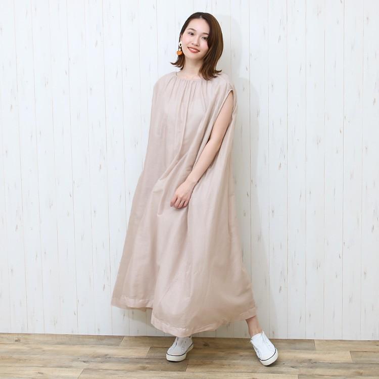 インド綿ギャザーボリュームワンピース ロング 夏 春 大人コーデ 上品 透け感 ゆったり レディース 送料無料 8625 13 ソーシャルガール 通販 Yahoo ショッピング