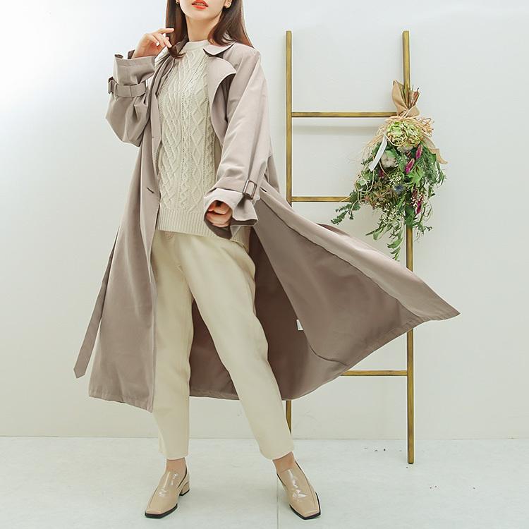 トレンチコート レディース スプリングコート 春コート ロングコート アウター 春物 春服 30代 40代 50代 キャンディ袖 9467 92 ソーシャルガール 通販 Yahoo ショッピング