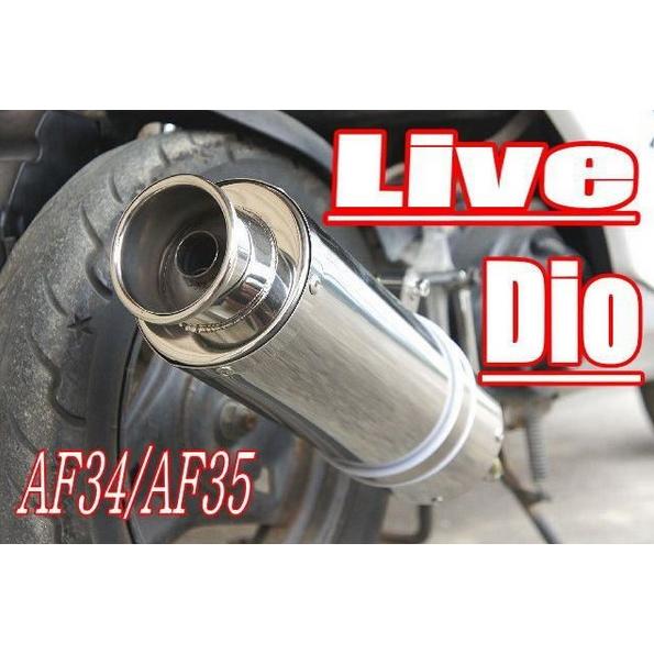 ライブディオ用ステンレスマフラーAF34/AF35 ライブディオZX ライブディオ用ステンレスマフラーAF34/AF35 ライブディオZX