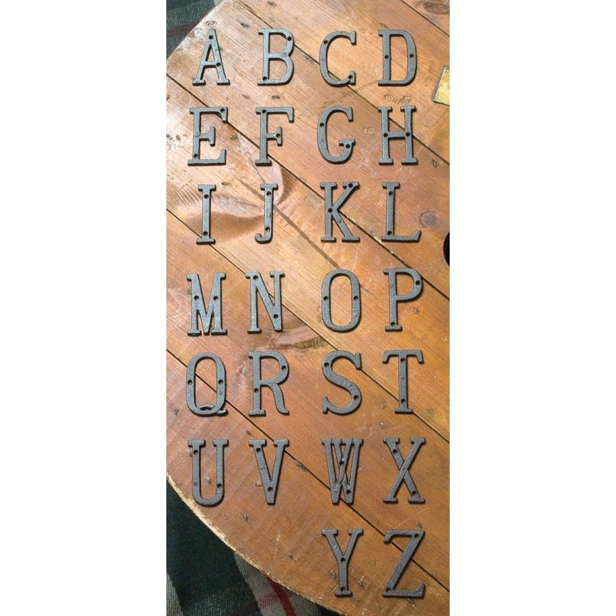 アイアン アルファベット （A〜Z、数字、＆、各種バラ売り） : F