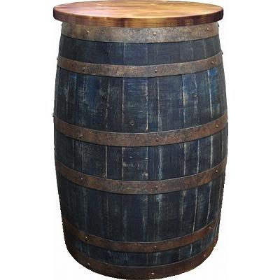 ウイスキー樽テーブル　アンティーク ウイスキー樽テーブル ホロウタイプ（天板1000φ）（アンティーク
