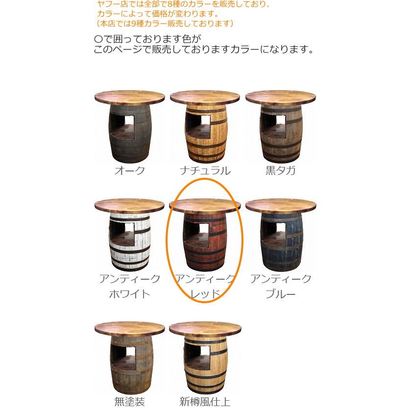 ウイスキー樽テーブル ホロウタイプ（天板1000φ）（アンティーク