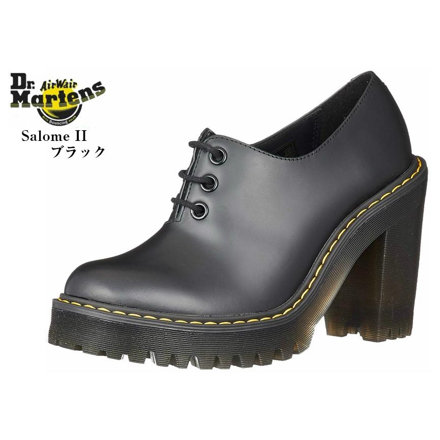 卸し売り購入 防水スプレー散布サービス実施中 ライオン製品 ドクターマーチン Dr Martens Salome Ii 3ホール ハイヒールカジュアルパンプスシューズ 正規代理店商品 チャンキーヒール レディス ブーツ