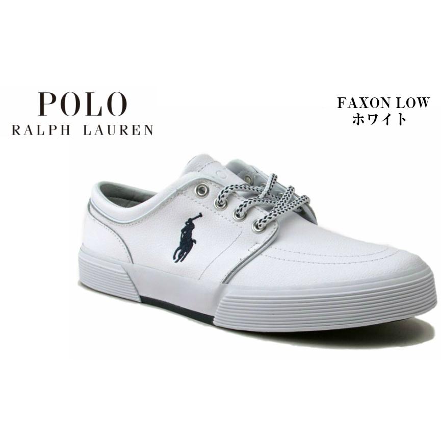 全国宅配無料 Polo ラルフローレン シンプルレザースニーカー Faxon 独創的 Mozambiquetravel Com