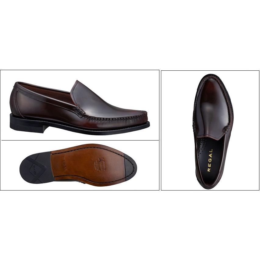 ラッピング不可 バンプスリッポントラッドビジネスシューズ メンズ 43vrbd リーガル Regal 本革 永くお履きいただけるクラシックな雰囲気漂うアイテム 革底 その他シューズ サイズ 24 0cm