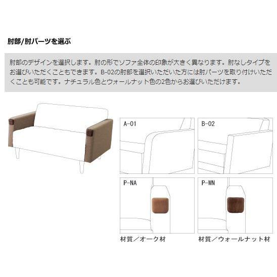 ソファ3P 192カスタマイズソファ 背面、座面の張り込みや肘の形、脚の色などを自分好みにできます 自分だけのオリジナルソファを作りましょう_3