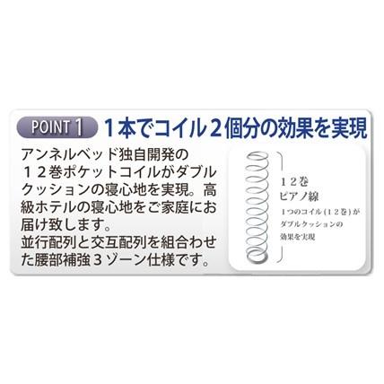 家の中まで設置無料] アンネルベッド マットレス MFI-AD001 P1050 