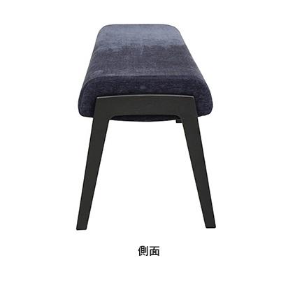 アサヒの家具 120ベンチ スプレモ 木部：タモ材/張材：張地5色対応 TXLウレタン塗装（本体BK色） 別売フットカバーあり 玄関前配送料無料_2