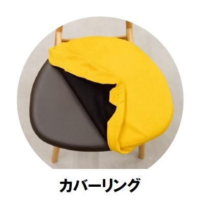 第一産業 ダイニングチェア ビーグル BGDC21-X オーク/ウォルナット材 座面：PVC/BR 別売専用カバー有り PU塗装 2脚単位で販売 (ばら売り不可) 送料無料_4