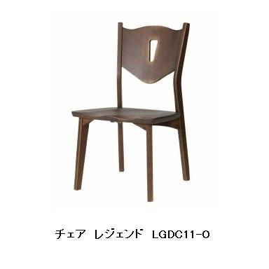 オーク材ダイニングチェア ダイニングチェア レジェンド LGDC11-O 主材：オーク PU塗装DBA