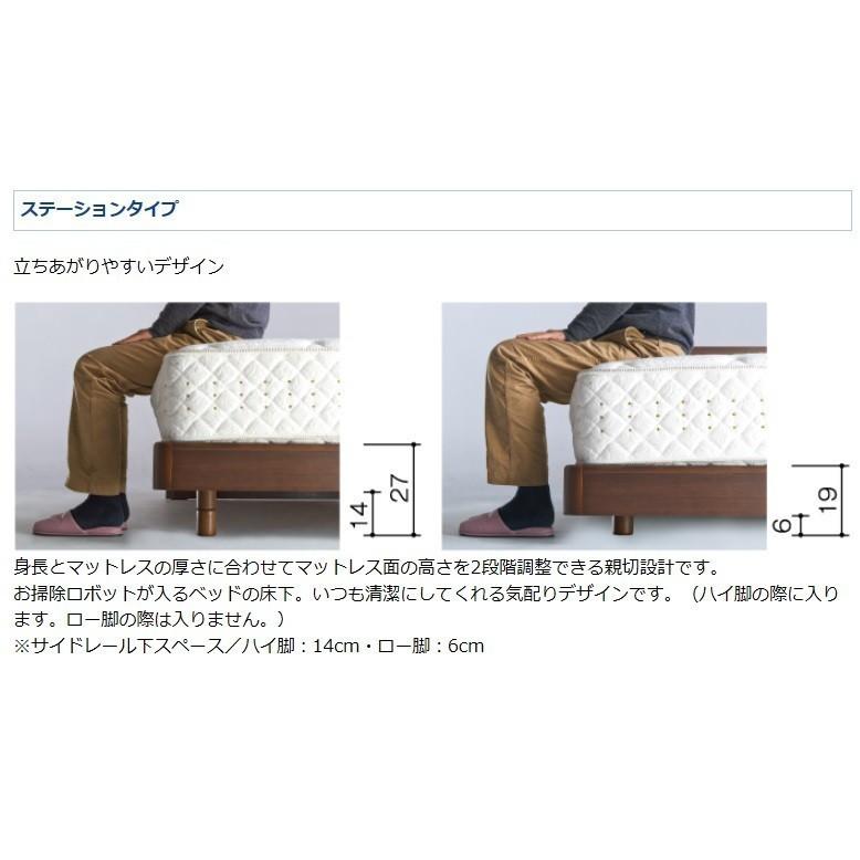 国産品】ベッドフレーム プロシュマー 038 引出付 WDサイズ ポプラ