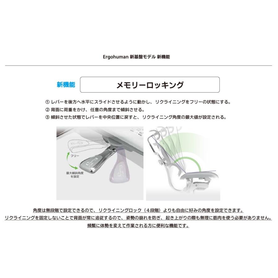 【組立配送無料/レビュー特典有/要在庫確認】オフィスチェア 新基盤 エルゴヒューマン プロ2 ハイタイプDR Ergohuman PRO2 High Type EHP2-HAM-DR HighType_9
