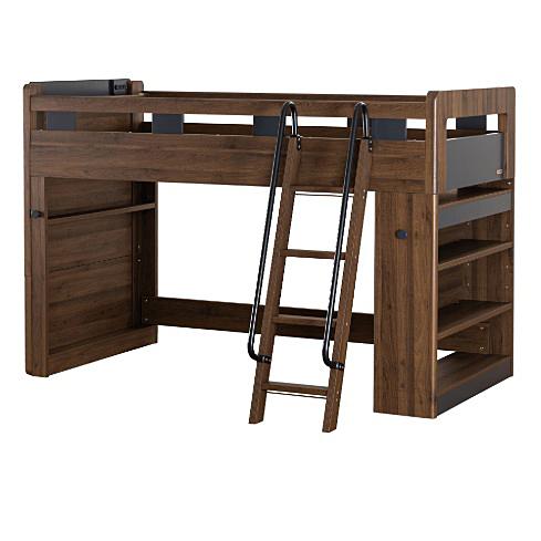 Granz（グランツ） ミドルベッド マイラボ 2色対応：NA/BR 棚2口