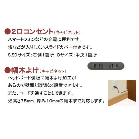Granz(グランツ) ベッドフレーム スペーシィ キャビネットタイプ Granz(グランツ) ベッドフレーム スペーシィ キャビネットタイプ
