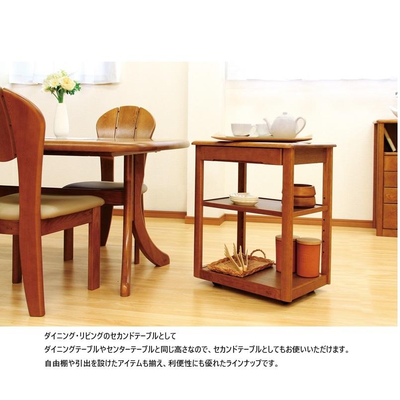 浜本工芸 [送料無料] 5年保証 ワゴンA No.1600 主材：オーク無垢材 UV 