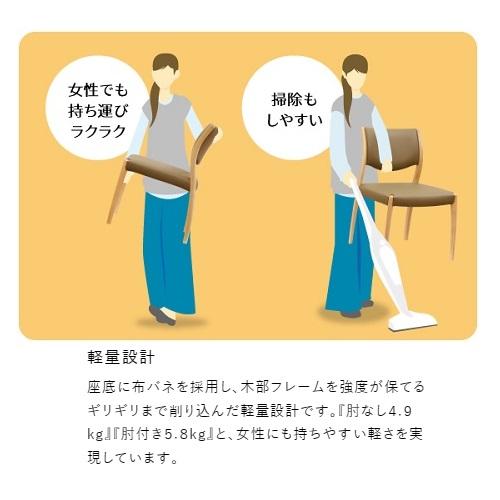 浜本工芸 [送料無料] 5年保証 ダイニングチェア (肘無し) No.5400／DC