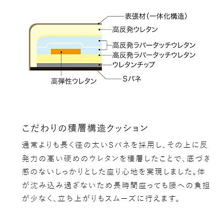 [開梱設置送料無料] 5年保証 浜本工芸 2人掛椅子/ソファ No.4900リビングチェア/L-4900 [160SH38] 主材：ナラ材 塗色：3色対応 張地：本革22色対応_9