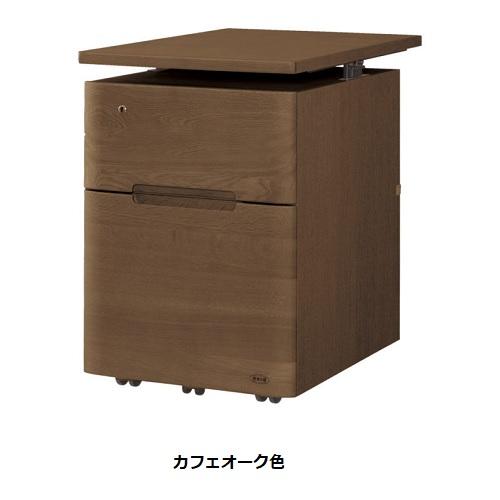 [送料無料] 国産 浜本工芸 学習デスク用 No.09昇降袖B 素材：ナラ無垢材 (天板UV塗装) 塗色：3色対応 (NA/DA/CA)_6