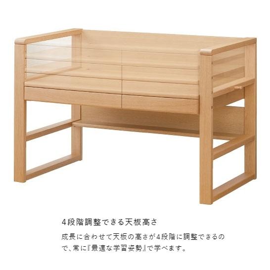 [開梱設置送料無料] 国産 浜本工芸 学習デスク/学習机 No.17デスク (W100) 素材：ナラ無垢材 (天板UV塗装) 塗色：3色対応 (NA/DA/CA)_11