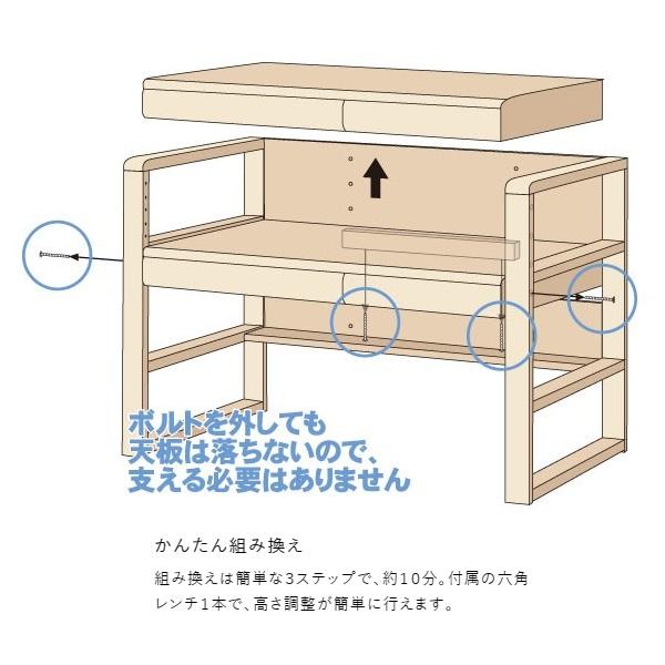 浜本工芸 [開梱設置送料無料] 国産 学習デスク/学習机 No.17デスク