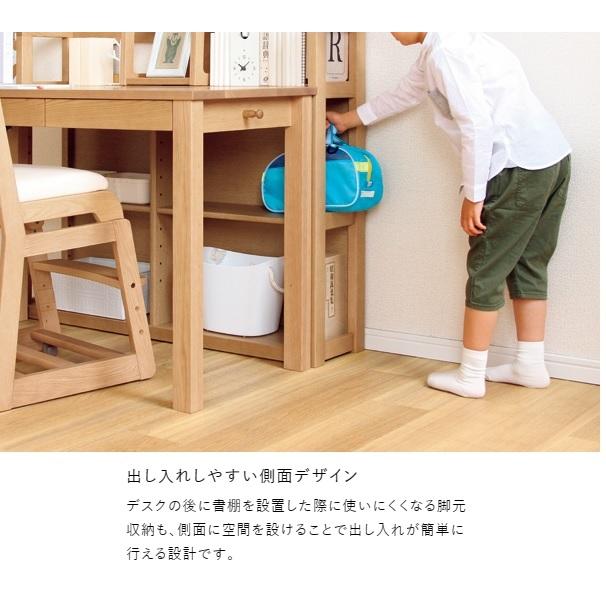 [開梱設置送料無料] 国産 浜本工芸 学習デスク用 No.28 書棚A (W110) 素材：ナラ無垢 内装材・接着材：Ｆ☆☆☆☆ 塗色：3色対応 (NA/DA/CA)の画像