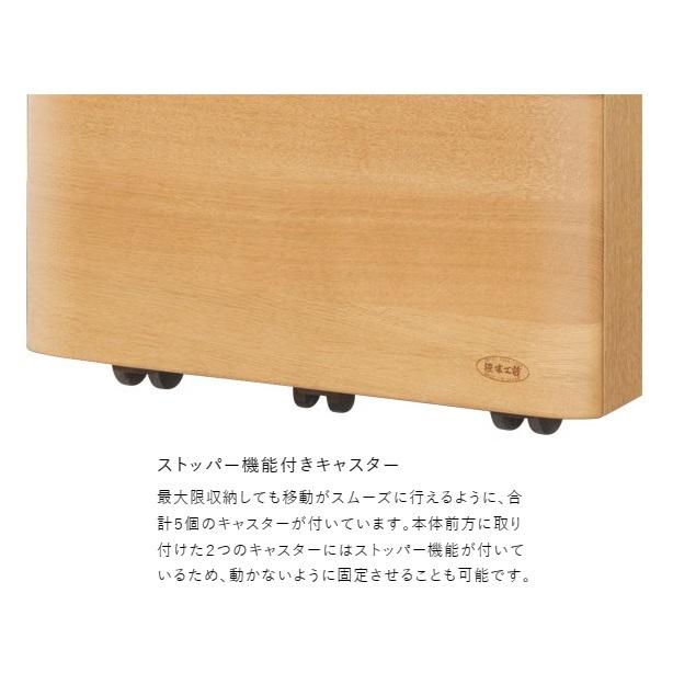 [送料無料] 国産 浜本工芸 学習デスク用 No.28昇降袖A 素材：ナラ無垢材 (天板UV塗装) 塗色：3色対応 (NA/DA/CA)の画像