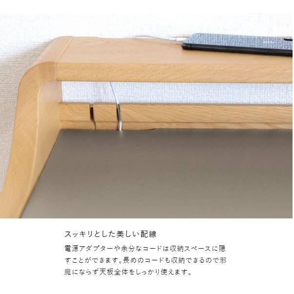 [開梱設置送料無料] 国産 浜本工芸 No.49デスク 素材：ナラ無垢 (天板メラミン) 塗色：3色対応 (NA/DA/CA)_7