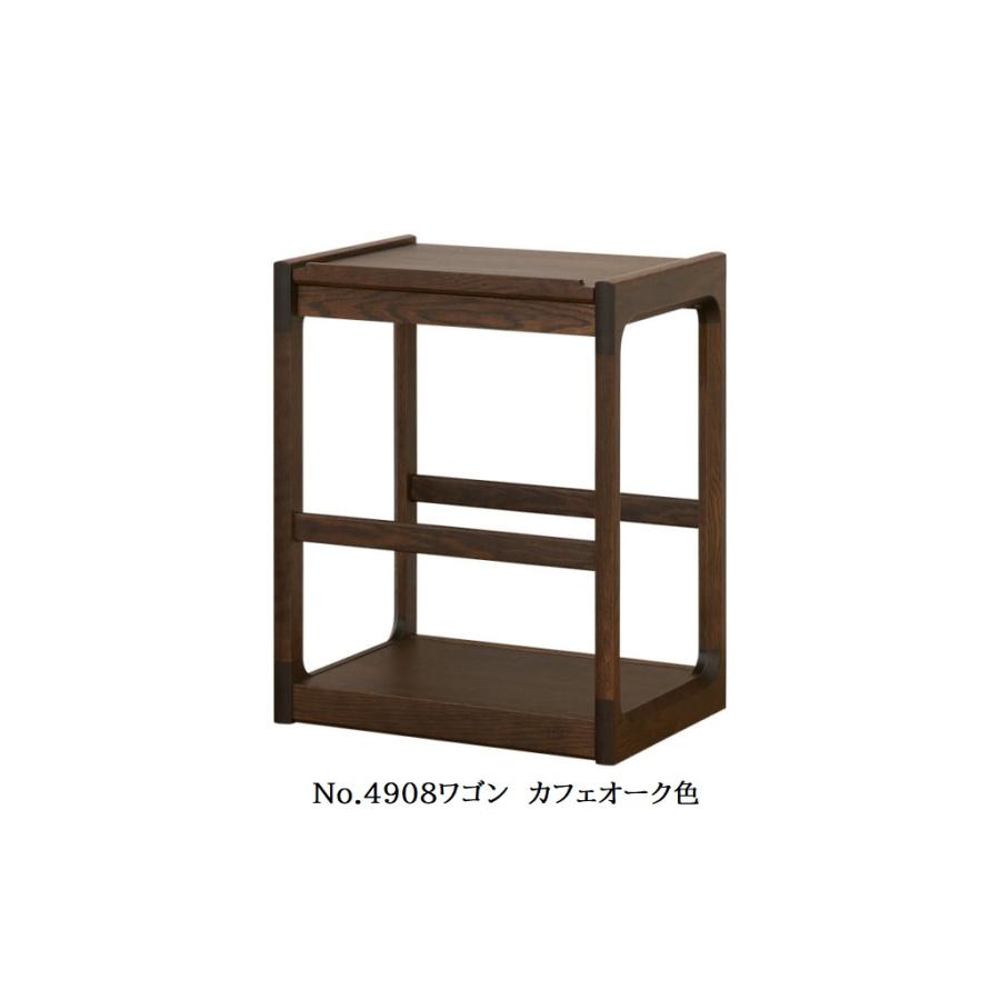 浜本工芸 [送料無料] 国産 No.4900ワゴン 素材：オーク材 塗色：3色