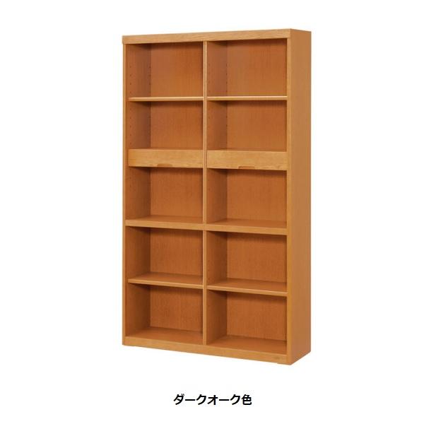 [開梱設置送料無料] 純国産品 浜本工芸 オープンタイプ No.8600 書棚A (W105) 素材：ナラ材 塗色：3色対応 (NA/DA/CA)の画像
