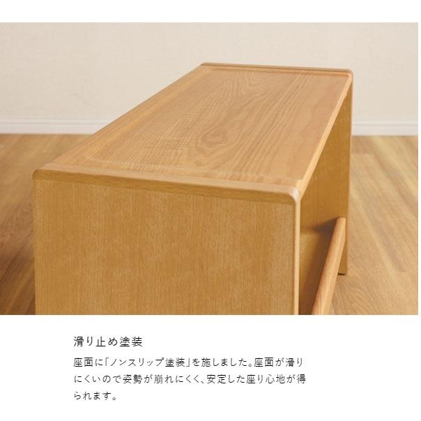 浜本工芸 国産 No.90スツール 素材：ナラ突板 塗色：3色対応（NA/DA/CA 