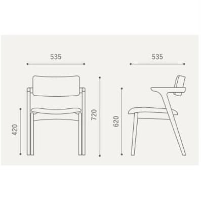 平田椅子製作所　CAPRA 　キャプラ　 アームチェア　２脚（追加可能） CAPRA Half Arm Chair – 平田椅子製作所