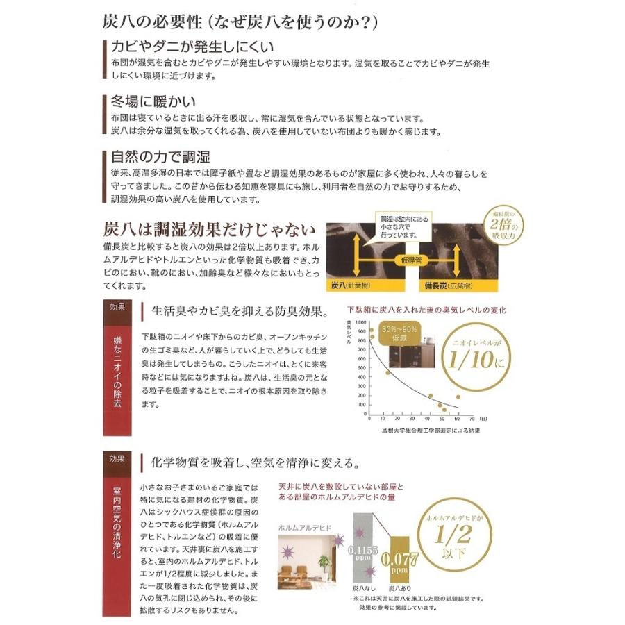 国産 シングル ベッドフレーム 桧安 スノコ・炭八入り 桧無垢材・集成材 自然塗装仕上げ 桧スノコ・炭八入り 塗料・接着材Ｆ☆☆☆☆ 開梱設置送料無料_4