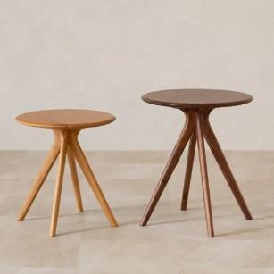 起立木工 サイドテーブル / カフェテーブル S-02 / L-02<br>2サイズ有